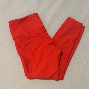 Athleta Fiery Red 7/8 Leggings - Interval Stash